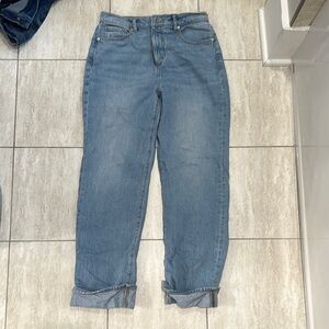 LOFT Blue Boyfriend Jeans Relaxed Fit Casual